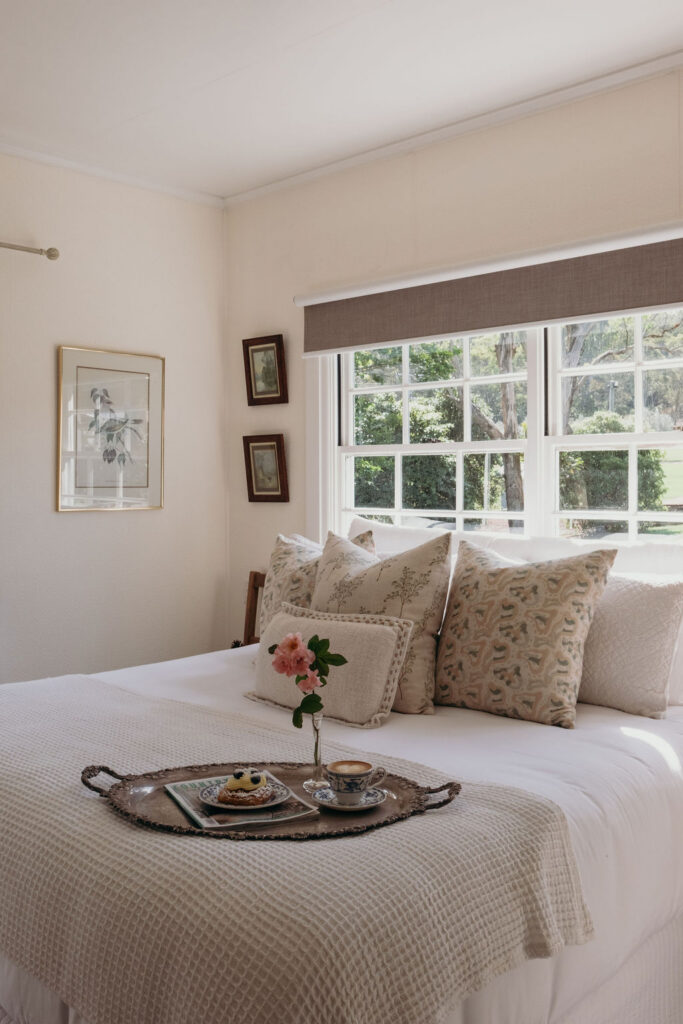 The main bedroom in The Farmhouse at Bunnyconnellen. Bunnyconnellen Winter Accommodation